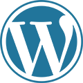 Blue WordPress Logo