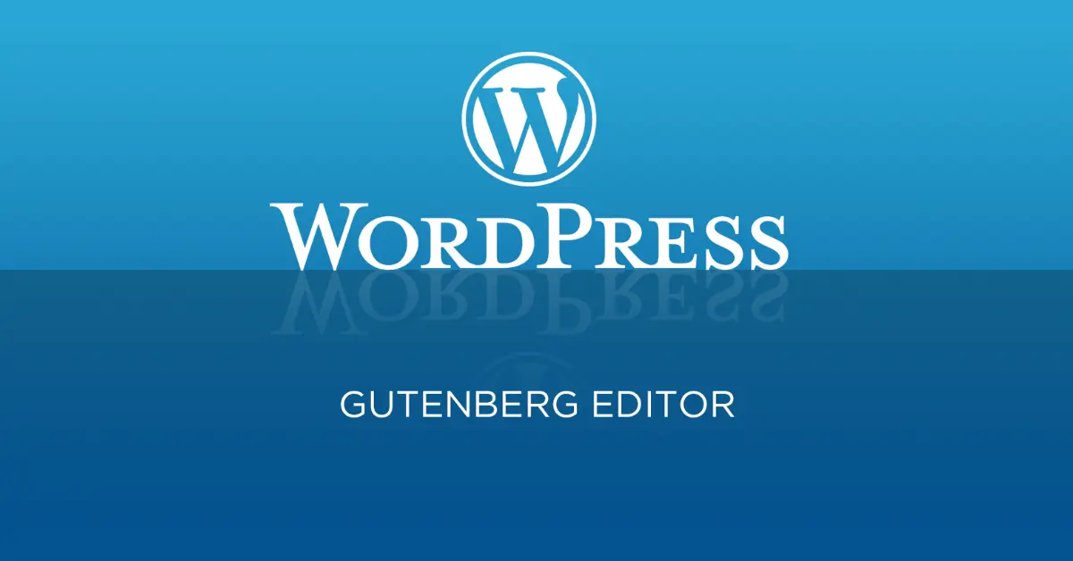 WordPress Gutenberg Editor logo on a blue background